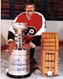 BERNIE PARENT Philadelphia Flyers SIGNED 8x10 Stanley Cup Photo