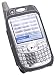 Palm Treo 650 700p 700w Monaco Rubber Trim Black Case with Swivel Clip (BLACK)
