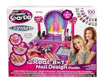 Cra-Z-Art Shimmer and Sparkle Crazy Lights Super Nail Salon Kit
