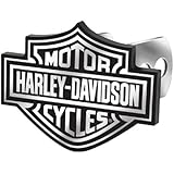 Harley-Davidson Auto Hitch Plug Black & White Bar Shield -2287