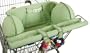 Leachco Prop 'R Shopper - Shopping Cart Cover - Sage Pin Dot