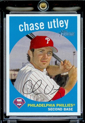Buy 2008 Topps Heritage # 300 Chase Utley Philadelphia Phillies MLB Baseball Trading Card in a... by Topps