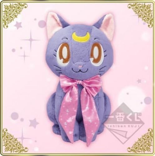RARE ichiban kuji prize Sailor Moon Plush doll mascot Luna Japan kawaii
