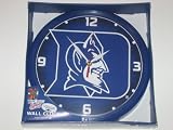 DUKE BLUE DEVILS 12 Team Colors & Logo Round Wall Clock