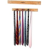 Mounted Traditional by WT Accessories brown wooden tie racks