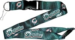 Miami Dolphins Lanyard Keychain