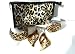 Acrylic Fashion Bangle Animal Print Bracelet & Earring Gift Set with Bag & Compact