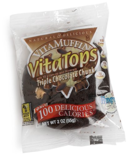 Vitalicious Triple Chocolate Chunk Vita Tops , 2-Ounce Units (Pack of 24)