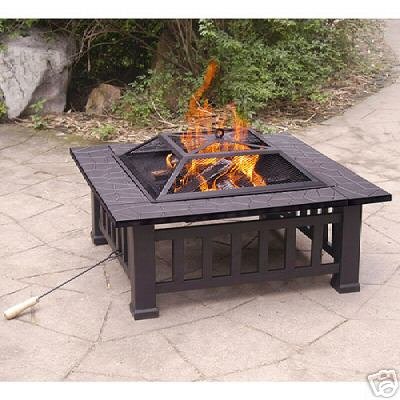 OUTDOOR 32 Metal Fire Heat Pit camp stove Grill