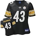 Reebok Pittsburgh Steelers Troy Polamalu Women's Replica Team Color Jersey
