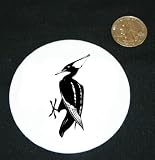 3 button / pin printed with Uccello Bianco E Nero