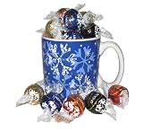 Holiday Lindt Chocolate Truffle Full Snowflake Mug Gift
