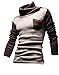 Jeansian Men's Slim Fit Long Sleeves Casual Shirts Pullover Sweater