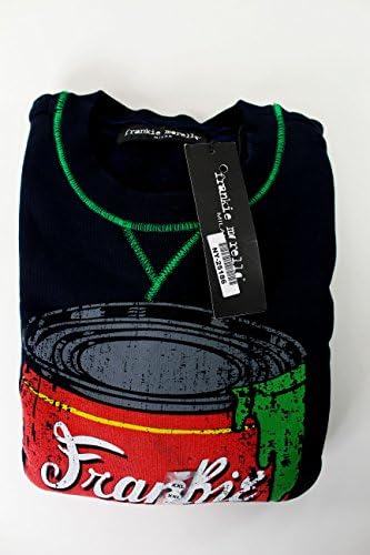 Frankie Morello E032/4065FELPA Blue Crew Men's Sweatshirt Size XXL