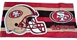 San Francisco 49ers Fiber Reactive Pool/Beach/Bath Towel (Team Color)