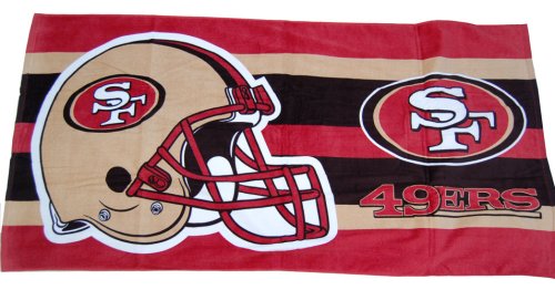 San Francisco 49ers Fiber Reactive Pool/Beach/Bath Towel (Team Color)
