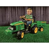 John Deere Battery-Powered 12 Volt Farm Tractor/Trailer