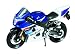Welly Die Cast Motorcycle Blue Suzuki GSX-R750, 1:18 Scale