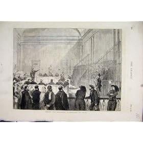 1875 Parmi l'Observation D'essai de Personnes de Salle D'audience de Brigands