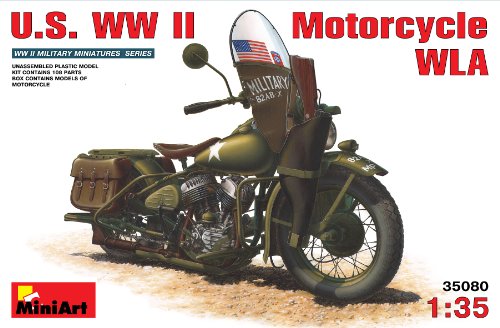 Imagen principal de MiniArt 35080 U.S. WW II Motorcycle WLA - Motocicleta de la 2ª Guerra Mundial en miniatura (escala 1:35)