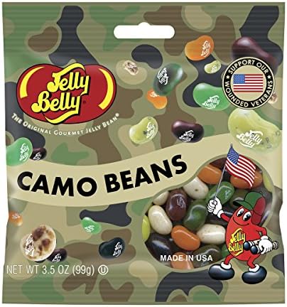 Clay Foods - Jelly Belly Jelly Beans - Patriotic Flavors - Choose a Flavor - Camo, Pink Camo, or All American (Camo)