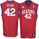 adidas Philadelphia 76ers #42 Elton Brand Red Replica Basketball Jersey