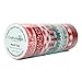Crafty Rabbit Christmas Washi Tape - Set of 8 Rolls - 262 Feet Total - Red, Grey, White