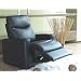 Coaster Furniture Hardwood Leather-Match Vinyl Recliner in Black