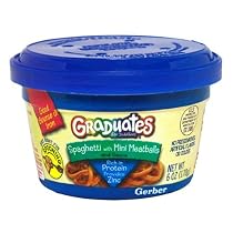 Gerber Graduates Microwavable Meals, Spaghetti Rings in meat sauce, 6-Ounce Tubs (Pack of 12)