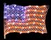 American USA FLAG Silhouette LIGHT july window decor