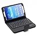 SUPERNIGHT® For Samsung Galaxy Tab 3 8.0 Bluetooth Keyboard Portfolio Leather Case - Detachable Wireless Bluetooth Keyboard Stand Case / Cover for Samsung Galaxy Tab 3 8 8.0 8'' inch T310 T311 Tablet -Black