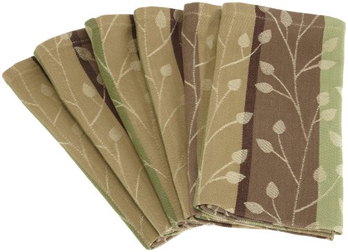 Best Price DII Vine Stripe Jacquard Napkin, Set of 6