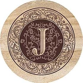 Monogram: J - Thirstystone Sandstone Coaster Set by Thirstystone