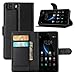 DOOGEE X5 Case, Doogee X5 Pro Case, Fettion Premium PU Leather Wallet Phone Cases Flip Cover with Stand Card Holder for Doogee X5 / Doogee X5 Pro Smartphone (Wallet - Black)