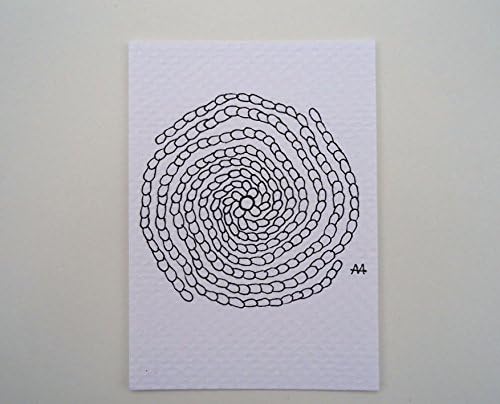 Untitled Spiral, Original Mini Painting ACEO