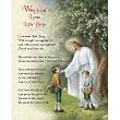 Carded 8"x10" Prints for Framing - Why God Loves Little Boys - Linen Paper - 7 and 4 Color Process Printing