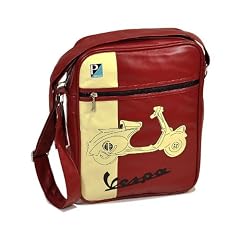 Schultertasche FORME "Vespa V31", weinrot/beige, high 250x310x90mm