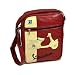 Produkt-Bild: Schultertasche FORME "Vespa V31", weinrot/beige, high 250x310x90mm