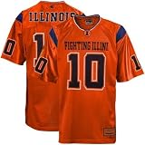 Youth Illinois Fighting Illini #10 Orange Rivalry Printed Football Jersey