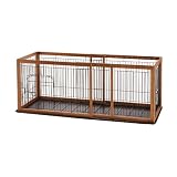Richell Expandable Pet Pen Medium with Tray, Autumn Matte