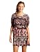 XOXO Juniors Printed Plisse Short Sleeve Dress, Pink, Medium XOXO Juniors Printed Plisse Short Sleeve Dress, Pink, Medium