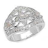 0.50 Carat Genuine White Diamond Accents Sterling Silver Ring