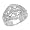 0.50 Carat Genuine White Diamond Accents Sterling Silver Ring