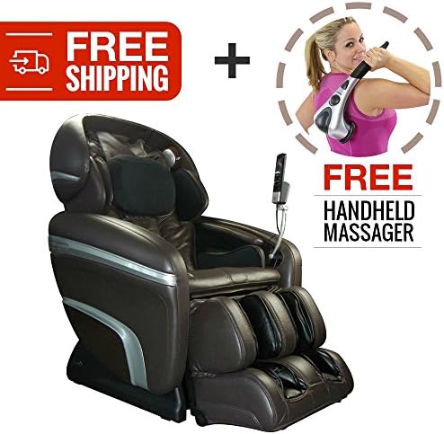 Zero Gravity Deep Tissue Shiatsu Reclining Massage Chair. Osaki 7200CR with Computer Body Scan and Heat Therapy for Customized Pain Relief and Relaxation (Brown)