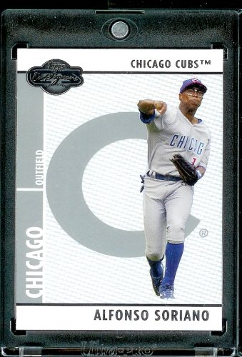 2008 Topps Co-Signers # 62 Alfonso Soriano - Chicago Cubs - Premium Baseball Card in Protective Screw Down Display