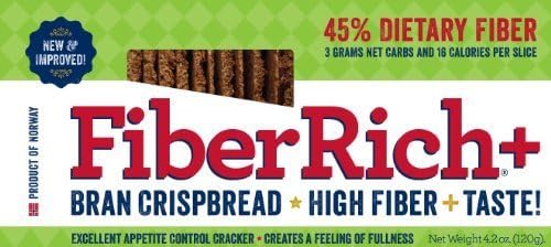 FiberRich Plus Bran Crispbread, Orginal, 4.2 ounces by Fiber Rich