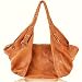 LECONI Handtasche XXL Shopper cognac Leder
