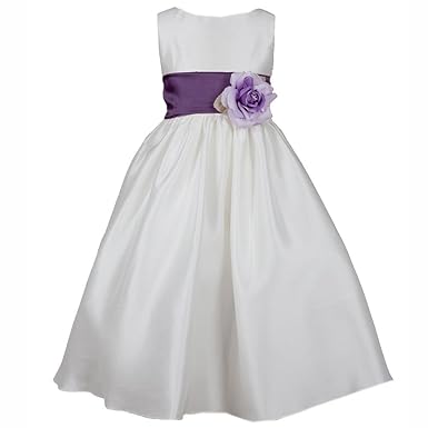 Flower girl silk shantung dress