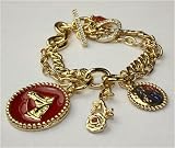Disney Couture Burgundy Enamel Horse Charm Bracelet