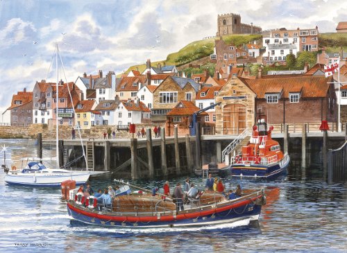 Detail image Gibsons The Port Of Whitby 2 x 1000 Piece Puzzles